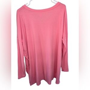 Zenana Premium super soft beautiful pink long tunic size medium